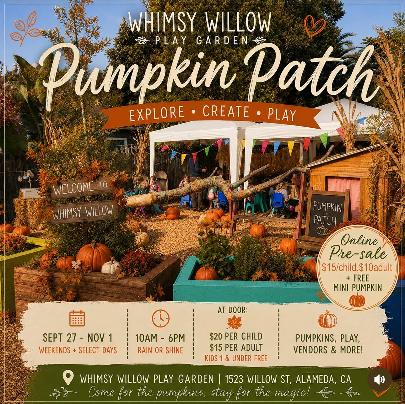 Whimsy Willow Pumpkin Patch Play Date